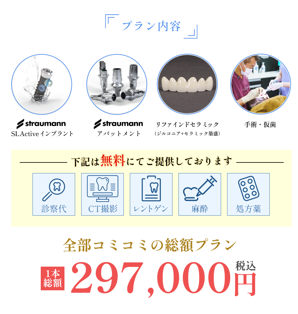 ストローマンインプラント9,900円